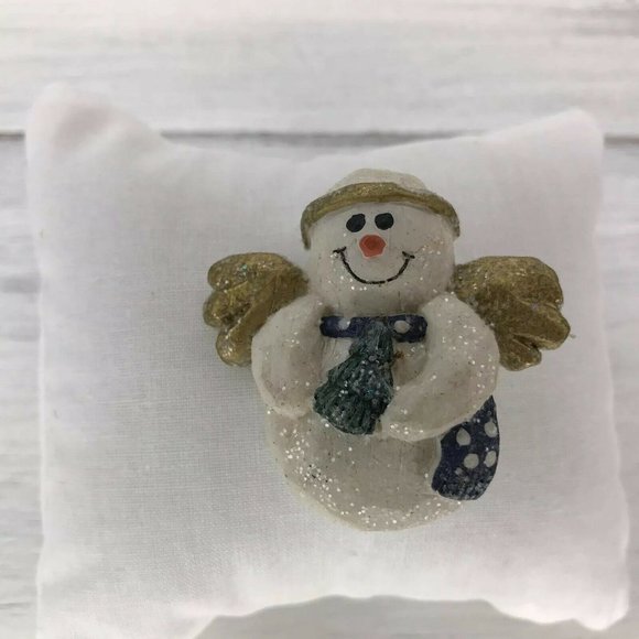 Angle Snowman Glitter With Halo Boyds Bears - Picture 1 of 7